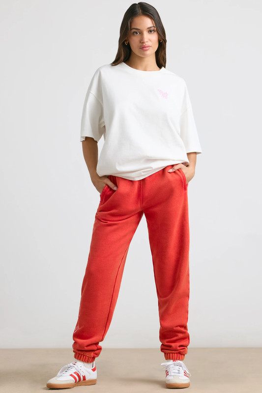 Oversized Joggers in Red - UK Size:L